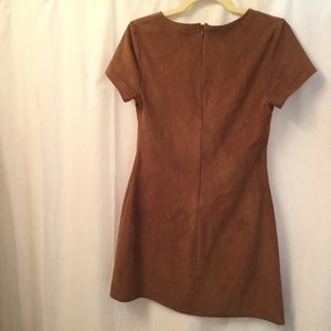 Express Dresses - Express 60s + 70s Faux Suede Lace Up Brown Dress Express Dresses - Express 60s + 70s Faux Suede Lace Up Brown Dress